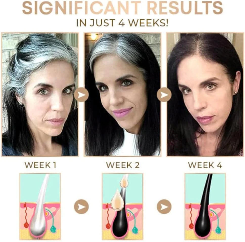 Herbal Gray Hair Reverse Essence Spray – Natural Darkening, 100ml